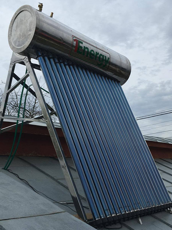 Kit panou solar termic presurizat 1ENERGY, 150 litri, din INOX